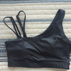 Elegant Black One-Shoulder Bralette